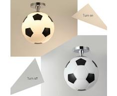 Homelava Lámpara de Techo Base E27 Iluminación Interior para Habitación de Niño / Bar / Oficina, Negro+Blanco