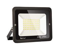 50W LED Foco Exterior Alto Brillo Proyector Led Impermeable IP65 Blanco Frío 6000K Floodlight Led Foco Exterior Iluminación para Patio, Camino, Jardín, Almacén [Clase de Eficiencia Energética A++]