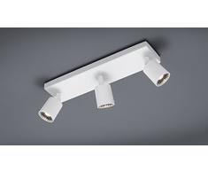 Trio Lifestyle Cayman - Barra de focos para interior con 2 luces, COB, LED, 5 W, 345 lm, 3000 K, color blanco