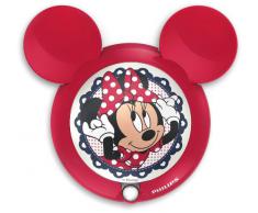 Philips Disney Minnie Mouse - Luz nocturna rcon sensor, luz blanca cálida, bombilla LED incluida