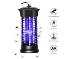 PECHTY Lámpara Mosquito Electrico, Lámpara antimosquitos UV Luz Lampara, Electrico Lámpara Anti Mosquitos para la Cocina la Sala de Estar el Cuarto de los Niños, Negro