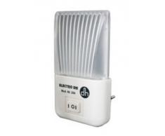 ElectroDH - Luz De Noche Led 1W 2 Posiciones 2 Led / 5 Led 230V Infantil Adultos Luz Blanca