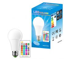 ONEVER 15W RGBW Bombilla LED E27 Cambio de color Atmósfera Iluminación Lámpara LED Flash Estroboscópico Modo de fundido KTV Luces decorativas RGB + Blanco frío (1PC)