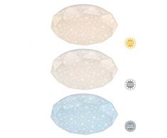 Briloner Leuchten – Lámpara LED de techo, diseño de diamante, DIMM Bar, tono ajustable: caliente fría Lámpara de techo con función de luz de noche, temporizador, mando a distancia, 50 W, metal, integrado, plástico, 50 W,
