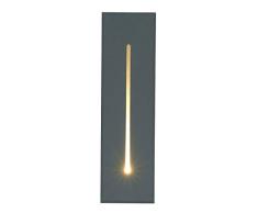 Topmo-plus lámpara empotrable en la Pared iluminacion escalera empotrables LED Lámpara empotrada Exterior / 3W Cree LED COB/Foco empotrable de pared Exterior Interior IP65 21 CM gris
