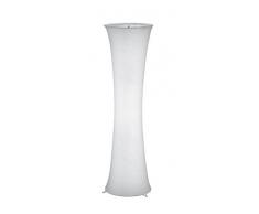 Trio Gravis - Lámpara de pie, E27 40 W, metal blanco, IP20