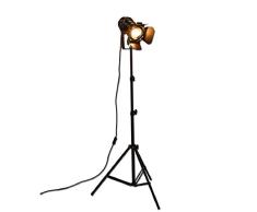 YUENSLIGHTING Industrial Vintage LED Lámpara de pie No regulable Full Spectrum Luz natural de pie con trípode Cuello de cisne para sala de estar Dormitorio de coser Office Bar Lighting