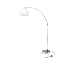 Brilliant 92940/75 Vessa - Lámpara de pie (bombilla E27, máx. 60 W), color cromado y blanco