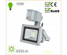 Proyector de LEDs para Exterior con Detector Movimiento 10W 850Lm 30.000H