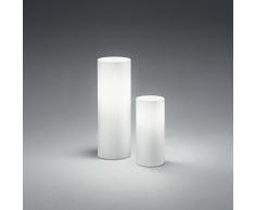 IDEAL LUX Edo TL1 Small E27 Blanco lÃ¡mpara de Mesa - LÃ¡mparas de Mesa (Blanco, Vidrio, Metal, Dormitorio, SalÃ³n, IP20, E27, 1 Bombilla(s))