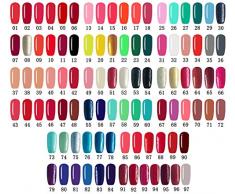 LoveCrazy Kit Esmaltes en Gel 10 Colores Manicura Uñas de Gel Esmalte Semipermanente Color Gel + Top Coat y Base Coat Soak Off Top Coat Base Coat UV LED Manicura Arte + Lámpara Secador de Uñas UV