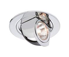KNIGHTSBRIDGE SWS01C - Foco empotrable redondo de bajo voltaje, cromado