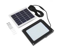 150LED Luz Solar de Sensor de Movimiento al Aire Libre Impermeable Resistentes al óxido Foco Reflector LED con Sensor Crepuscular para Exteriores 15W