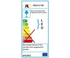 Reality Rennes - Barra de foco para interior con 2 luces, SMD, LED, 4 W, 350 lm, 3000 K, color cromo