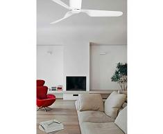 Faro Barcelona 33471N - PEMBA Ventilador de techo sin luz blanco con motor DC 3 palas reversibles (la luz es opcional)