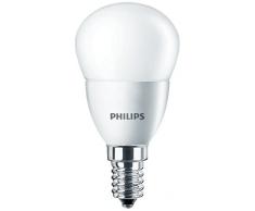 Philips Lighting Bombilla gota Vela LED de luz cálida, 4 W/25 W, casquillo E14, Blanco, 1 unidad