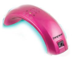 Beper 40.995/PK - Lámpara LED de viaje para uñas, color rosa