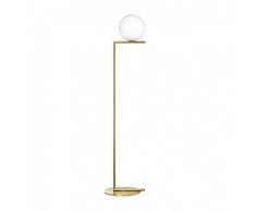 Flos IC F2 – Lámpara de pie, latón cepillado h185 cm
