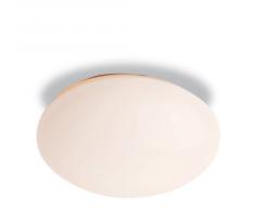 Firstlight - Lámpara redonda de techo para baño (40 W, E14, Ip44), cristal translúcido