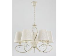 ALFA BALI White 5 Lampara de techo colgante Lampara de arana (E14,40W)