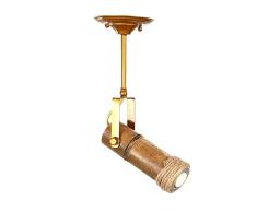 LMDH Luminaria de lámpara de Techo rústica Viga de Madera Luminaria de Techo para iluminación de Isla de Cocina, Bar, Industrial, Billar y vestíbulo (Size : 1 Head)