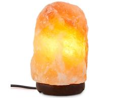 GloBrite Lámpara LED USB de sal de roca natural del Himalaya, portátil, cristal rosa natural, piedra terapéutica