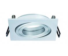 2Easy Spot Juego de Premium orientable Quadro aluminio cepillado, Juego de 3 para combinar con los Paulmann Downlight 2Easy Basic de sets