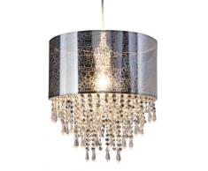 Naeve Leuchten 6048442 - Lámpara de techo colgante con piedrecitas acrílicas, diámetro 30 cm, altura 150 cm