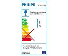 Philips myGarden Calgary - Aplique sin Sensor, LED, iluminación Exterior, 230 V, IP44, Color Gris