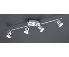 Trio 878710406 - Barra de focos de interior con 4 luces, LED, SMD, 4,5 W, 400 lm, 3000 K
