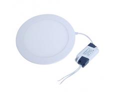 THG Potencia 16W 86-265V LED Panel Ronda Luz empotrada Downlight Techo blanco fršªo de la sala Tienda Supermercado