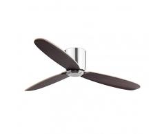 Faro Barcelona 33472 - NIAS Ventilador de techo sin luz, acero y abs palas de madera color claro