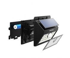 Lampara Solar 20 LED Impermeable con Sensor de Movimento, Mpow 1500mAh Foco Solar para Jardín Casa Camino Escaleras Pared, Iluminación de Exterior y Seguridad 2 Unidades