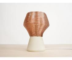 Cobre Trenzado Lado Lámpara - Holandés - Diseño - hecho a mano - Vida - Inicio - Cobre - Trenzado - Lorier