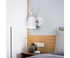 Nordic Retro Vintage Estilo Industrial Apliques de Luz Portalámparas E27, Accesorio de Lámpara de Pared Lluminación de Lectura, Para Loft Dormitorio,2 Pack