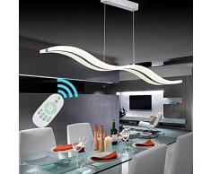 Create For Life Lámpara de techo,Lámpara colgante LED 38W LED Moderna acrílico lámpara iluminación interior LED Lámpara colgante, Regulable,3000k-6000k