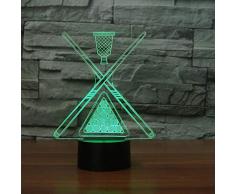 Billar 3D Night Light USB Led Escritorio Lámpara de mesa Baño Decoración Bebé Sleep Lighting Niños Regalos Luminaria