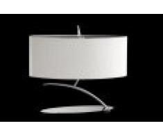 MANTRA - Lámpara colgante 4 Luces y 2 Brazos (4 x E 27 Max 20 Watios),color Beige y Grafito