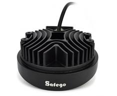 Safego 12 V 24 V 27 W LED Luces de Trabajo lámpara para camión Offroad 4 x 4 ATV Tractor 60 Degree inundación Haz 27 WR-FL Pack de 2