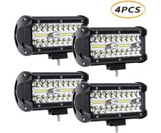 Focos LED Tractor, YEEGO 240W 24000LM Focos de Coche Faros Trabajo LED 12V-24V Barra LED IP67 Impermeable de Faros para Off-Road, Barco, Camión, Garantía de 2 años