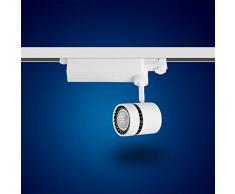 mext Electronic de 3 fases de alimentación carril Foco Foco LED 3 fases, 15 W, luz blanca neutra para sistema de raíles