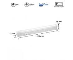 REGLETA ELECTRONICA LED 7W 52CM 6.400K