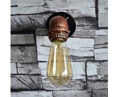 kinine Decoración Industrial simplicidad Edison Mini pared de cristal apliques de pared exterior rústico Vintage Lámpara Luz de Forma 011 lámparas de pared