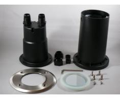 Bodeneinbauleuchte Calypso - Foco led empotrable para suelo (redondo, halógeno, 5 W, 230 V, casquillo GU10, 450 lúmenes, luz blanca cálida, 2 unidades)