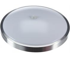 Osram Posivo 854643 - Plafón de techo led (16 W equivalentes a 60 W, 230 V, redondo, con sensor de luz y movimiento, 34,5 x 34,5 x 9,5 cm)