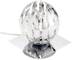 Trio 594010106 Serie 8140 - Lámpara de sobremesa con base espejo, bombilla incluida, G9, Halógeno, 28 W, 370 lm, 2800 K, 230 V, C, IP20, 15 x 13 x 13 cm, metal, cromo