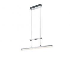 Trio Lighting Calvaro Trio 377690105-Colgante LED, 1 x 20 W, Interruptor táctil, IP20, SMD, 1900 lúmenes, 3000K, 230 V, Color, 20 W, Aluminio Pulido