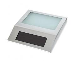 Maclean Energy MCE Lámpara Solar LED con Sensor crepuscular - 3 Modelos (MCE172 - con números de casa)