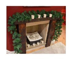 Guirnaldas decoraciones, verde claro Navidad ratán guirnalda decoración 9ft sin decorar árbol de Navidad artificial guirnaldas ornamento verde pino guirnalda