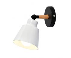 Moderno Creativo de Apliques de Pared Blanco Metal Lámpara de pared de Montaje en pared Iluminación Lámpara de Cabecera de Luz de Lectura para Dormitorio Salón